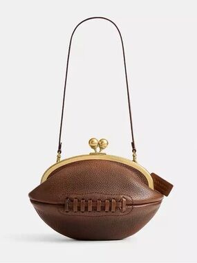 Coach Football Kisslock Frame Bag
In Regenerative Leather Limited Edition NWT
